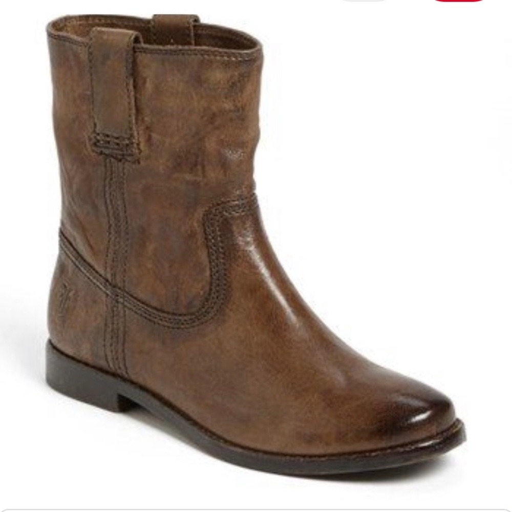 Frye Anna Shortie Leather Bootie 7.5